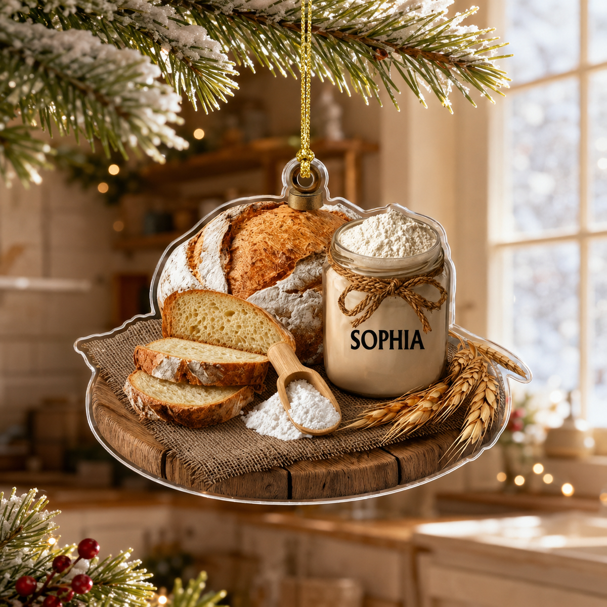 Custom Sourdough Starter Ornament, Personalized Bread Baker Gift, Sourdough Bread Loaf Keepsake,Foodie Christmas Decor, Kitchen Holiday Gift 20021312-2288-4f07-8dc8-1274b555fac1-banner-1.png