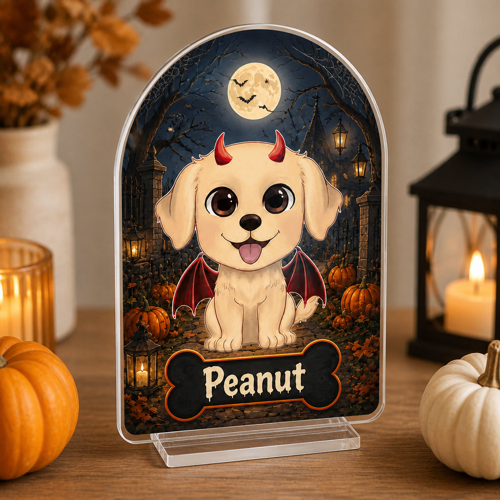Personalized Halloween Devil Pup Name Standee - Personalized Acrylic Custom shape Standing 1 layer (FS) 20162c39-05d4-4b46-bbc4-d5a0881d61c9.jpg