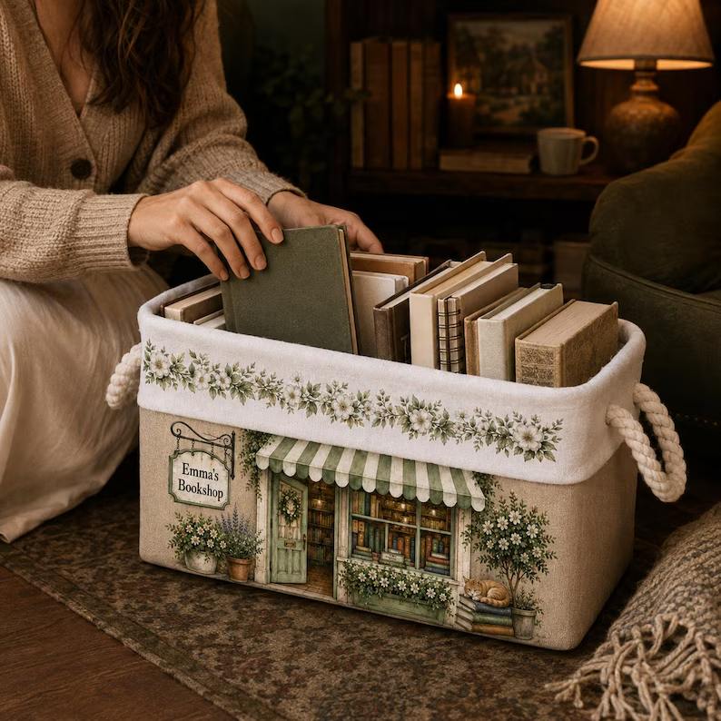 Personalized Book Organizer Basket, Custom Bookshop Linen Storage Bin, Book Lover Gift for Reader 2024ceb2-d943-49af-a4c3-8377585e7872-gdrfe5nj-10-.jpg