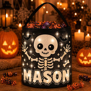 Personalized LED Halloween Trick Or Treat Bag, Custom Name Skeleton Candy Bucket, Light Up Halloween Basket For Kids 202cdaa6-27fb-4cd5-b9bb-c68d1af4bafb-gfhgf.webp