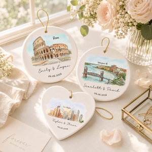 Custom Skyline Ornament l Personalized Engagement Location Gift l Watercolor Landscape Wedding Keepsake 2038fe00-3cc3-4ed0-9575-eb7ea1922c20-banner-1.png
