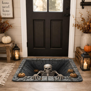 Retro 3D Skeleton Doormat, Halloween Non Slip Rubber Floor Mat, Spooky Outdoor Welcome Rug 203ad461-310c-41fb-9313-22e649584f5e-3.jpg