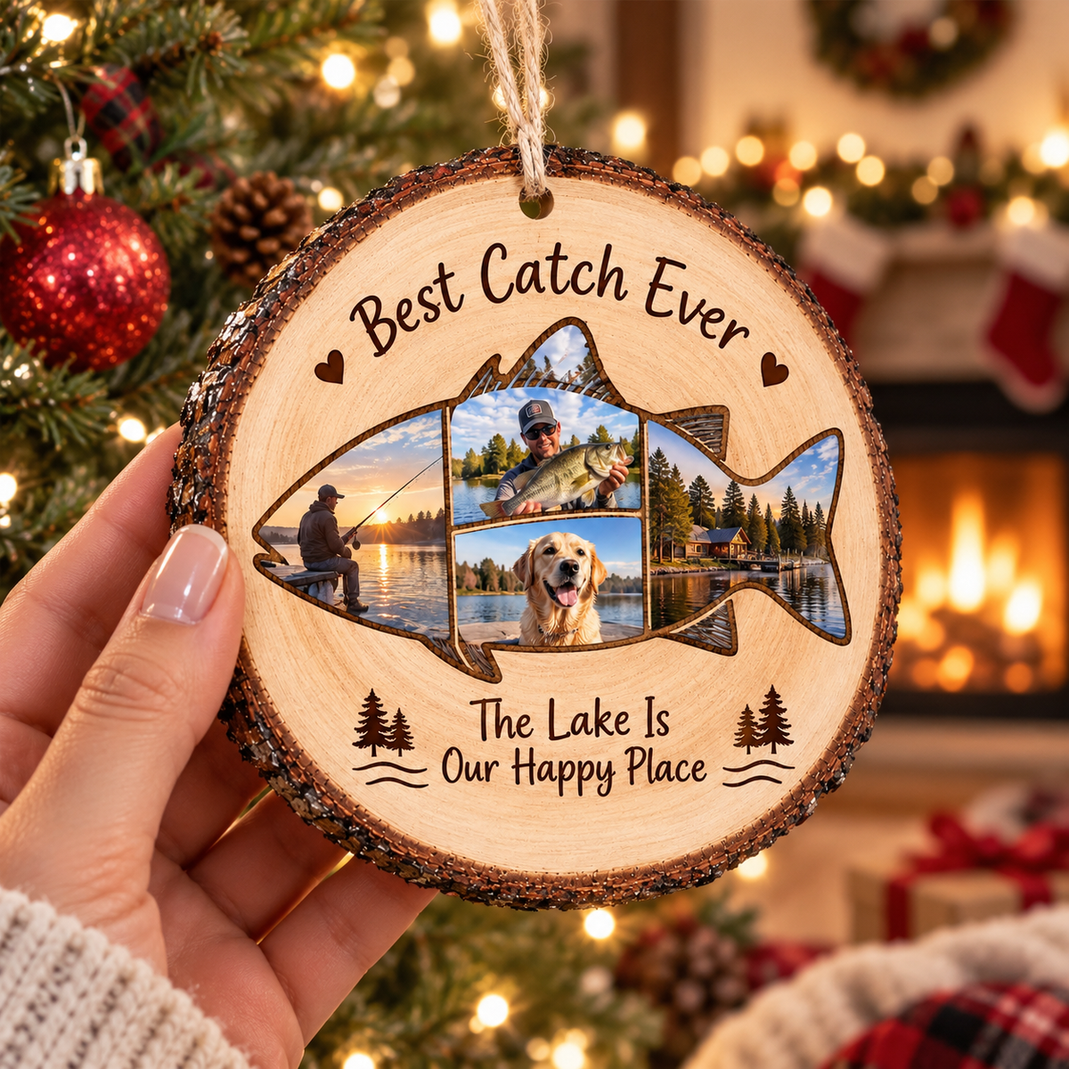 Personalized Fishing Photo Wooden Christmas Ornament – Custom Best Catch Ever Fish-Shaped Photo Collage, Lake Lover Keepsake, Gift for Fisherman & Dad 2040d1b4-d2df-4a63-9e68-8a4920b49acf-0dd9fc71-c38d-44b5-be80-b889b964f1aa.png