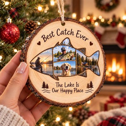 Personalized Fishing Photo Wooden Christmas Ornament – Custom Best Catch Ever Fish-Shaped Photo Collage, Lake Lover Keepsake, Gift for Fisherman & Dad 2040d1b4-d2df-4a63-9e68-8a4920b49acf-0dd9fc71-c38d-44b5-be80-b889b964f1aa.png