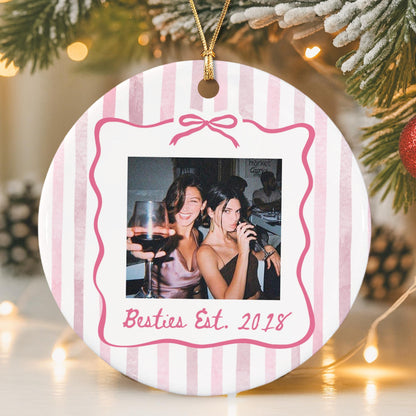 Personalized Photo Ornament, Friend Gift, Striped Friendship Keepsake 205d17ce-0462-4d39-b07d-0eafdc851ce1-10.jpg