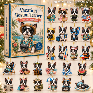 Vacation Boston Terrier Advent Calendar 2026 - 24-Day Festive Countdown, Acrylic Charms Blind Box - Gift For Boston Terrier Lovers 20768f0a-4668-4382-bdb2-35d8830fd4c6-boston-terrier-text.png