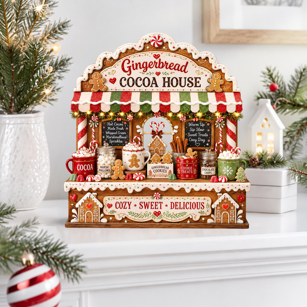 Hot Cocoa Coffee Bar Christmas Sign, Gingerbread Hot Cocoa Bar Decor, Christmas Kitchen Sign, Cozy Holiday Coffee Station, Gingerbread Decor 2079afa1-1dfb-4b65-be59-53d05e76c652-3.jpg