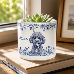 Custom Pet Portrait Botanical Planter – Photo-to-Engraved Art with Name - Personalized Mini Glass Plant Pot 207a07d8-85ea-4381-982c-0cd3dc9b9cbf.jpg