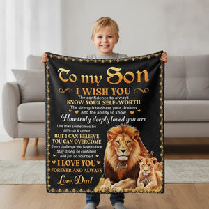 Just Do Your Best - Personalized Fleece Blanket