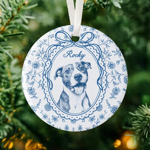 Custom Pet Portrait Ornament: Floral Dog Photo Christmas Ornament 2026, Pet Photo Christmas Decor, Dog Mom Gift, Dog Memorial Gift 20889609-3cd0-4045-a0a2-55be736c0860-gfgfg-16-.webp