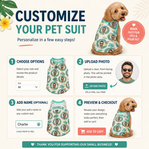 Custom Face Tropical Pet Tank – Photo AOP - Personalized 3D V-neck Sleeveless Pet Suit 2097751b-63dd-490a-9467-41502a9ccfc7.jpg