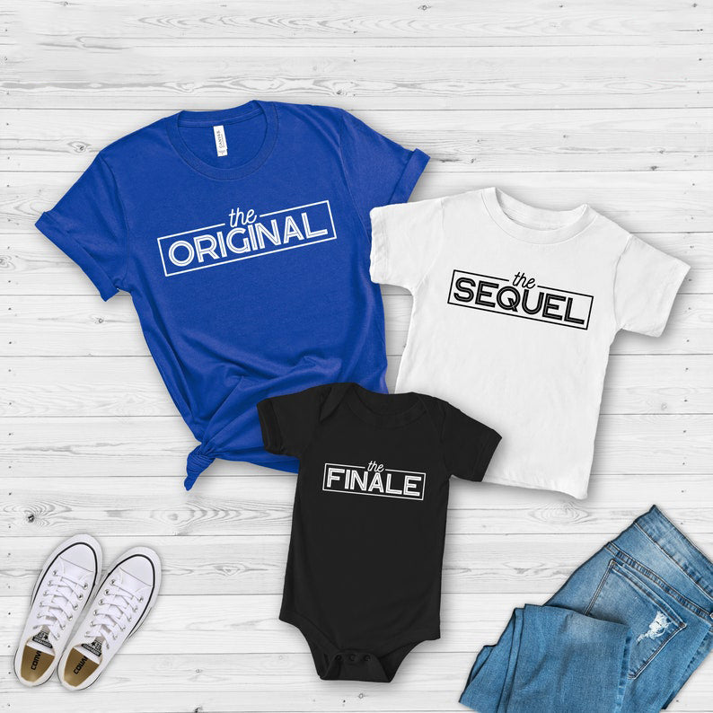 The Original - The Sequel - The Finale Daddy & Me Matching Shirts, Daughter Son Funny Shirts Gift for Father