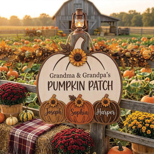 Personalized Grandma Grandpa's Pumpkin Patch Door Hanger, Fall Season Decor, Fall Pumpkin Patch Sign Grandma Thanksgiving Decor, pumpkin kid 20b012b5-38d4-4bb4-ba5b-5697aec56ed5-il_fullxfull.8447621798_bu6n.jpg