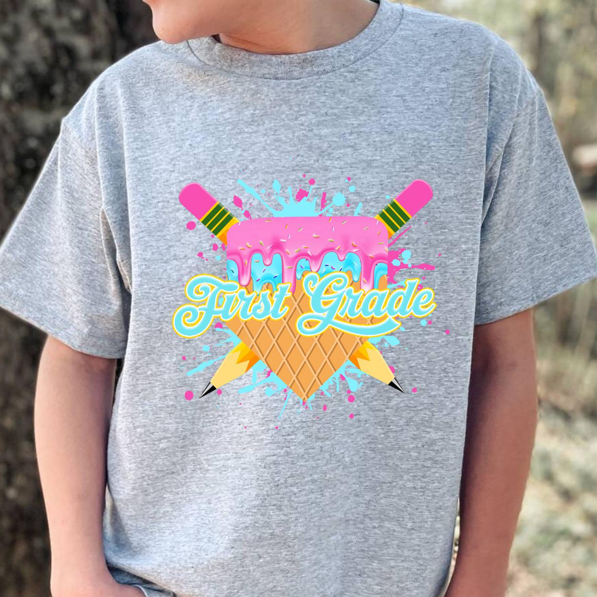 Boys Girls Custom Drip Baseball Back To School Shirt, Personalized Kid Name Tee, Kindergarten First Grade Toddler, 1st Day of School Outfit 20b8d1ec-a351-40a6-be73-f33e0625b231-1.png