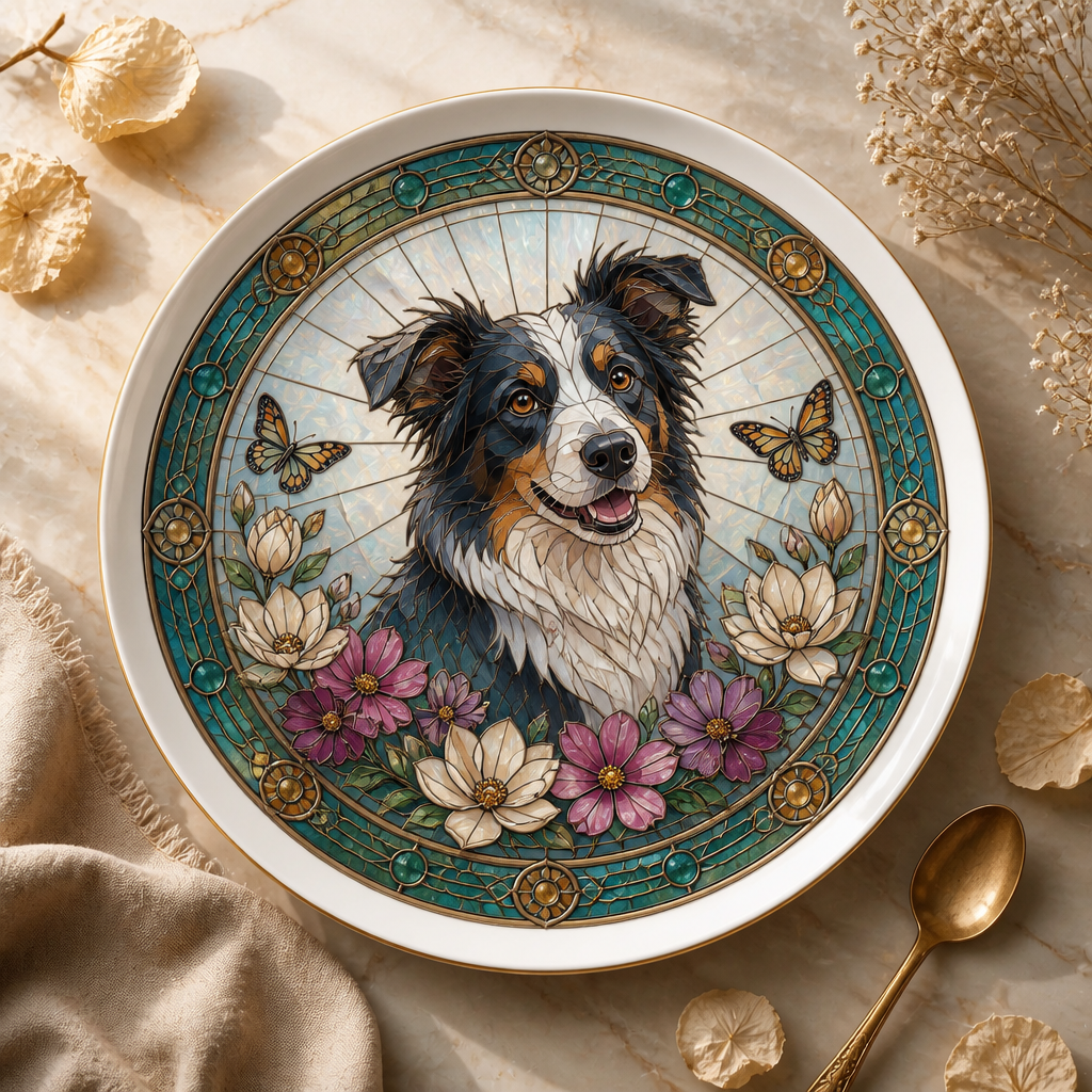Custom Stained-Glass Pet Portrait Ceramic Plate - Personalized Personalized Ceramic Plate 20c547a6-485c-497b-b4cb-b0d0a3c701f8.png