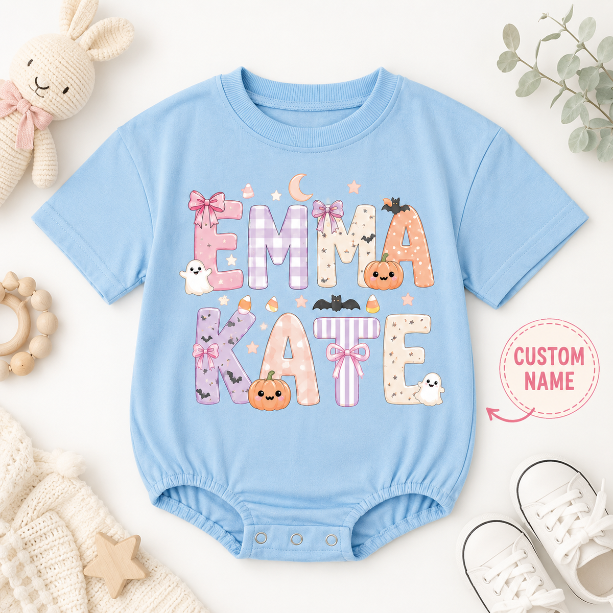 Personalized Halloween Baby Romper, Custom Name Ghost Pumpkin Bodysuit, Cute Pastel Halloween Outfit for Baby Girl 2026 20f81576-f267-4825-9714-317baf80f196-Image-Aug-14-2026-11_09_02-AM-3-.png