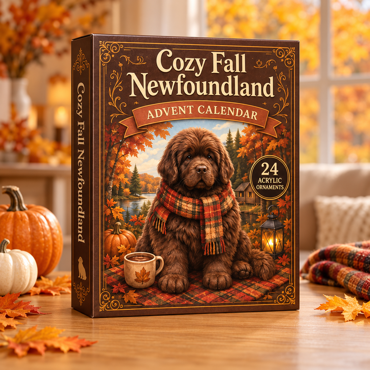 Cozy Fall Newfoundland Advent Calendar 2026 - 24-Day Festive Countdown, Acrylic Charms Blind Box - Gift For Newfoundland Lovers 20fb9f00-47cd-4360-96e2-abb1b1e0b89e-newfoundland-box.png