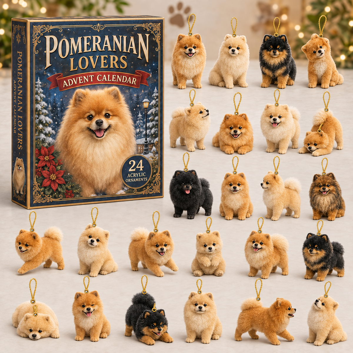 Classic Pomeranian Advent Calendar 2026 - 24-Day Festive Countdown, Acrylic Charms Blind Box - Gift For Dog Lovers 20fbedfb-5eb4-49ec-87ab-9e88a42e1c45-pomeranian-box-charms.png
