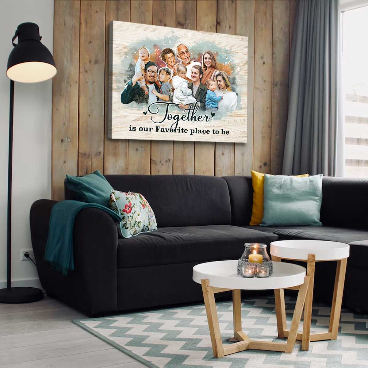 Canvas Pictures with Deceased Loved Ones, Picture with Deceased Loved One in Background, Portraits with Deceased Family Members