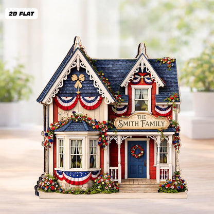 Personalized America 250th Anniversary House Wooden Block, 1776 2026 Patriotic USA Flag Shelf Decor, Custom Family Name House Sign 211a13a9-516d-4bc2-9cf1-bba19dc8a9e4-3.jpg