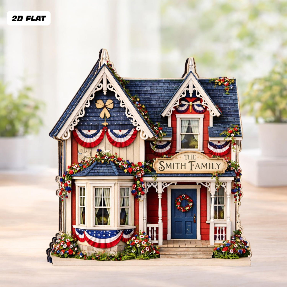 Personalized America 250th Anniversary House Wooden Block, 1776 2026 Patriotic USA Flag Shelf Decor, Custom Family Name House Sign 211a13a9-516d-4bc2-9cf1-bba19dc8a9e4-3.jpg