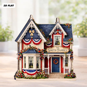 Personalized America 250th Anniversary House Wooden Block, 1776 2026 Patriotic USA Flag Shelf Decor, Custom Family Name House Sign 211a13a9-516d-4bc2-9cf1-bba19dc8a9e4-3.jpg