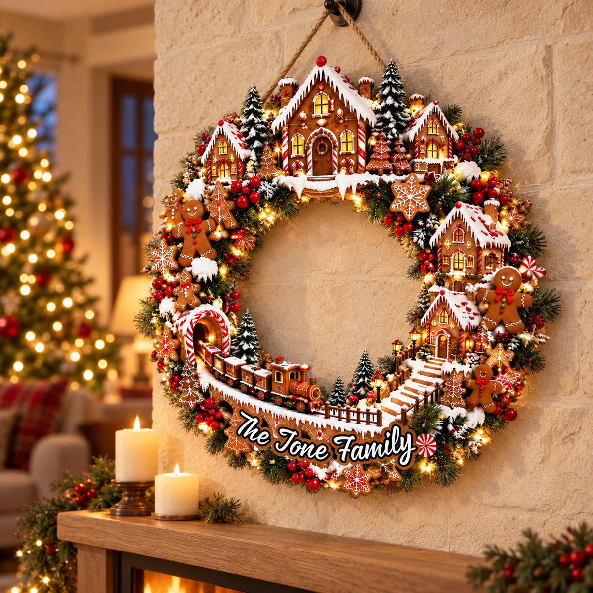 Gingerbread Christmas Wreath - Personalized Gingerbread Christmas Wreath, Candy Cane Holiday Door Wreath, Peppermint Christmas Door Decor 212757ac-0f1c-4153-ab18-61bb2ba3a17f-aa4d84ea-4226-450a-bde5-152424559b73.png