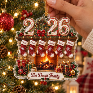 Personalized Family Christmas Acrylic Ornament 2026, Custom Family Name Fireplace Ornament, Personalized Stocking Ornament, Christmas Gift 214b86dd-269e-4427-8343-ab010674a008-d02c3cd2-6836-4c7e-abf7-531d2f709d18.png