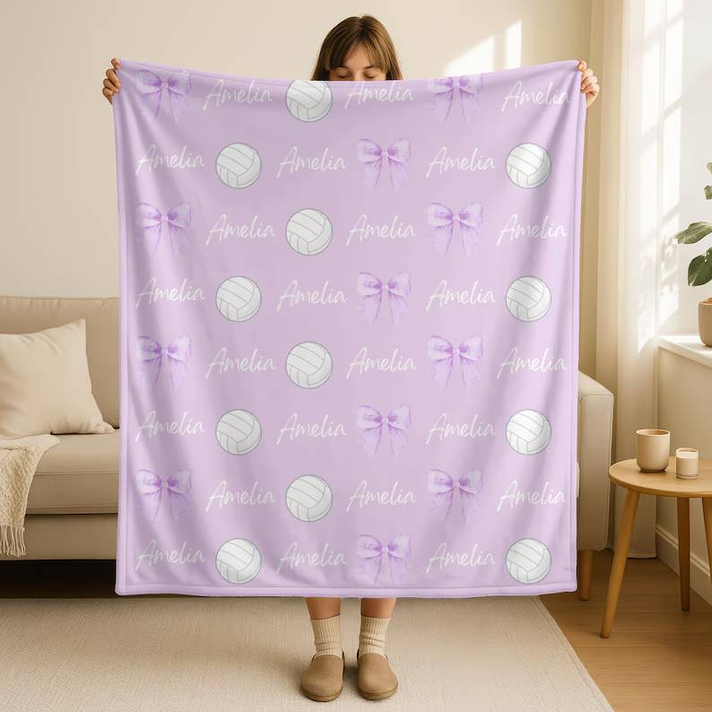 Personalized Volleyball Blanket with Name,Custom Team Bows Blanket,Cozy Sport Throw,Kids Name Blanket,Girls Volleyball Gift,Girls Team Merch 214d9a10-385b-49f7-9265-00c0f5f3dc4c-ghh-11-.jpg