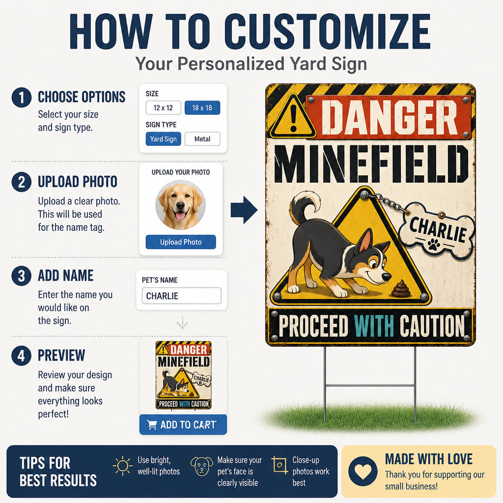 Danger: Dog Minefield Yard Sign – Personalized Pet Name - Personalized Yard Sign 215a62c8-2253-4bb9-92bf-3769d8805599.jpg