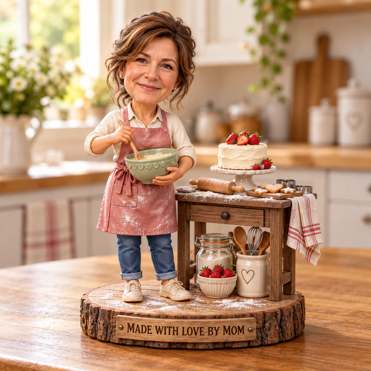 Personalized Mom Baking Keepsake with Custom Photo – Gift for Mom Who Loves Baking, Mother’s Day, Birthday & Christmas 21638c68-d7bb-4e33-92a3-991c92c653b6-Made-with-Love_-Mom-Baking-Figurine.png