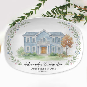 Personalized House Portrait Platter: Custom Home Watercolor, New Home Gift 219ce794-fdb2-4877-96d3-6f5663ef68e0-4.jpg