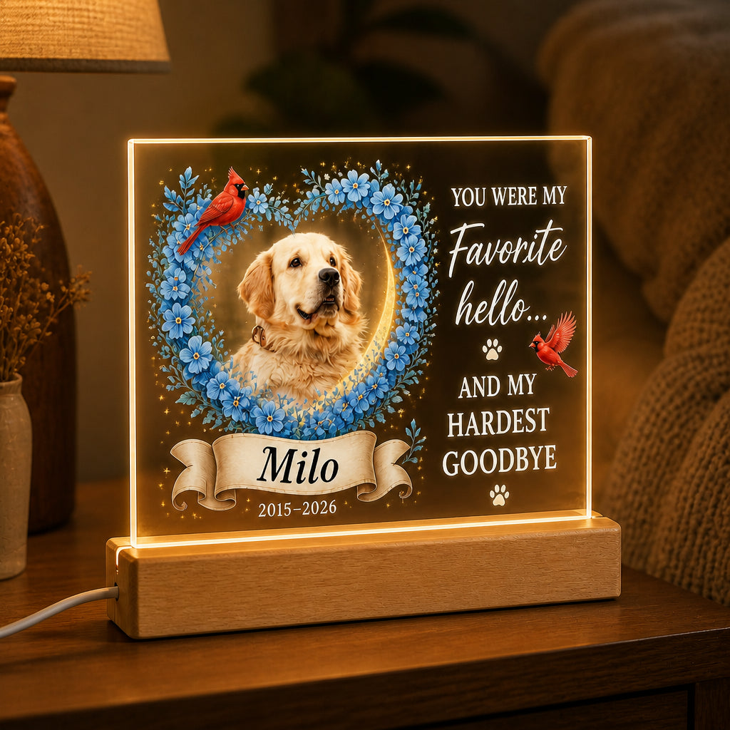 Pet Memorial Acrylic Night Light – Favorite Hello - Personalized Acrylic Night Light 21a56dd6-d91a-4872-8408-05af5628433a.jpg