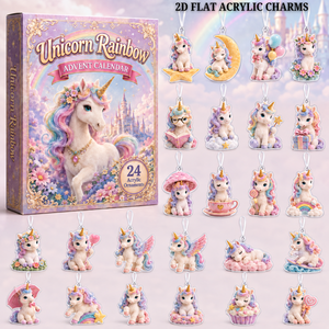 Unicorn Rainbow Advent Calendar 2026 - 24-Day Festive Countdown, Acrylic Charms Blind Box - Gift For Fantasy Lovers 21c67e6d-5b8c-4663-a100-a2dbb26c12af-unicorn-text.png