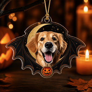 Custom Pet Photo Halloween Bat-Wing Acrylic Ornament - Personalized Laser Cut Custom Shape Ornament 21d2769b-0f67-4595-a529-a6983a00eef0.jpg