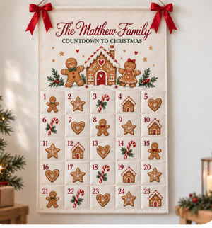 Personalized Gingerbread Advent Calendar, 25-Pocket Christmas Countdown, Custom Family Name Canvas Wall Hanging, Reusable Holiday Home Decor 21df7b07-afa3-42c2-9b71-af77f591be31-il_1588xN.8601277647_2e30.jpg