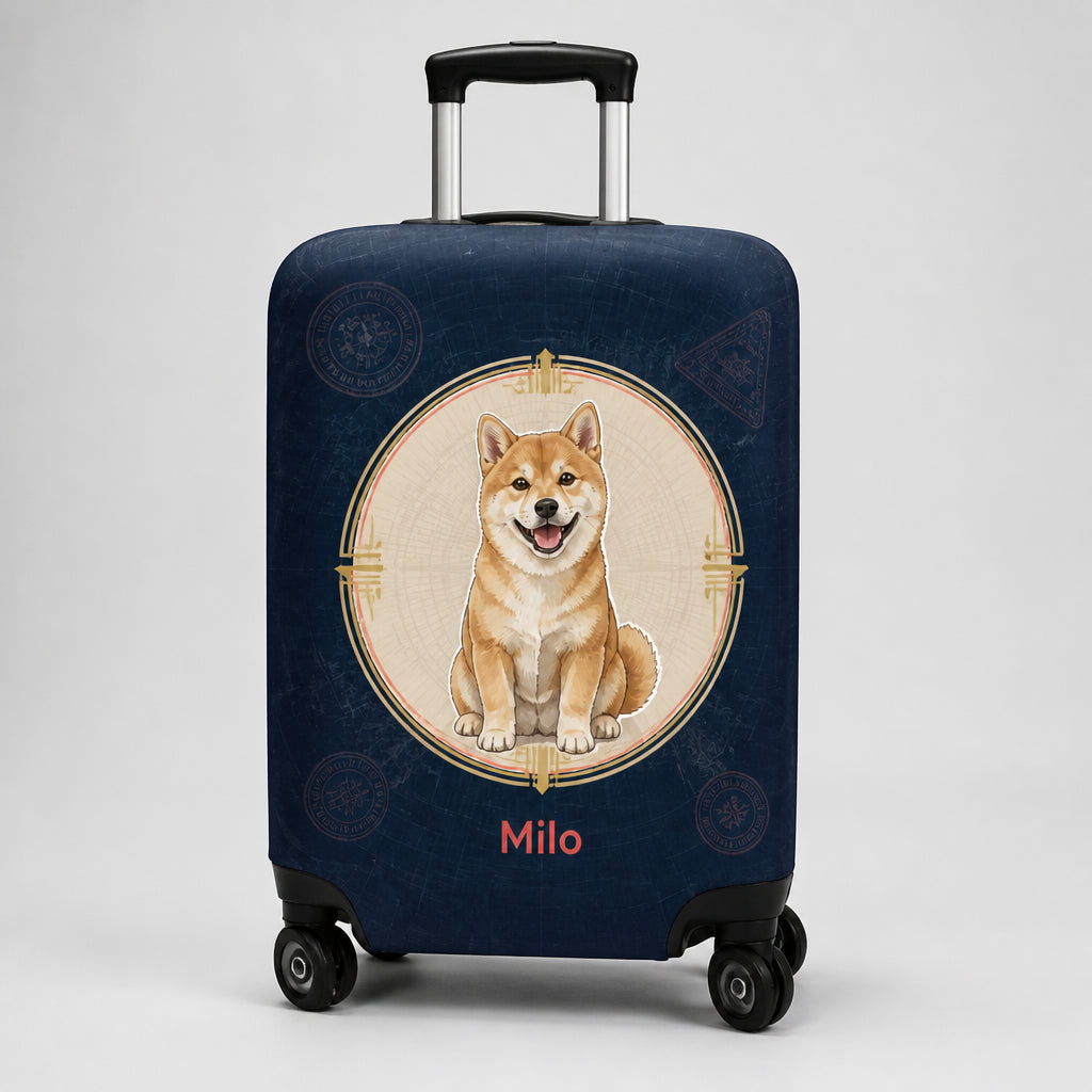Custom Pet Portrait Luggage Cover – Travel Badge Edition - Personalized Luggage Cover 21f637fd-3958-4c78-a325-5fa90020162e.jpg
