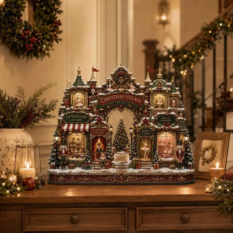 Nutcracker Ballet Shop Christmas Village Wooden Block Decor, Victorian Holiday Village, Festive Christmas Tabletop Ornament 2218cc46-8768-4d42-8d45-807e2d67c905-RTTRTRRTRTRTRTRT-1-.webp