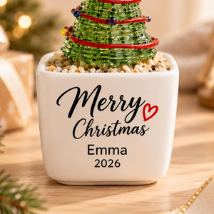 Personalized Mini Glass Christmas Tree, Custom Teacher Christmas Gift, Name Ceramic Flower Pot, Holiday Desk Keepsake 221d9ec6-0f26-4f4d-833f-a6b333f253ab-5.png
