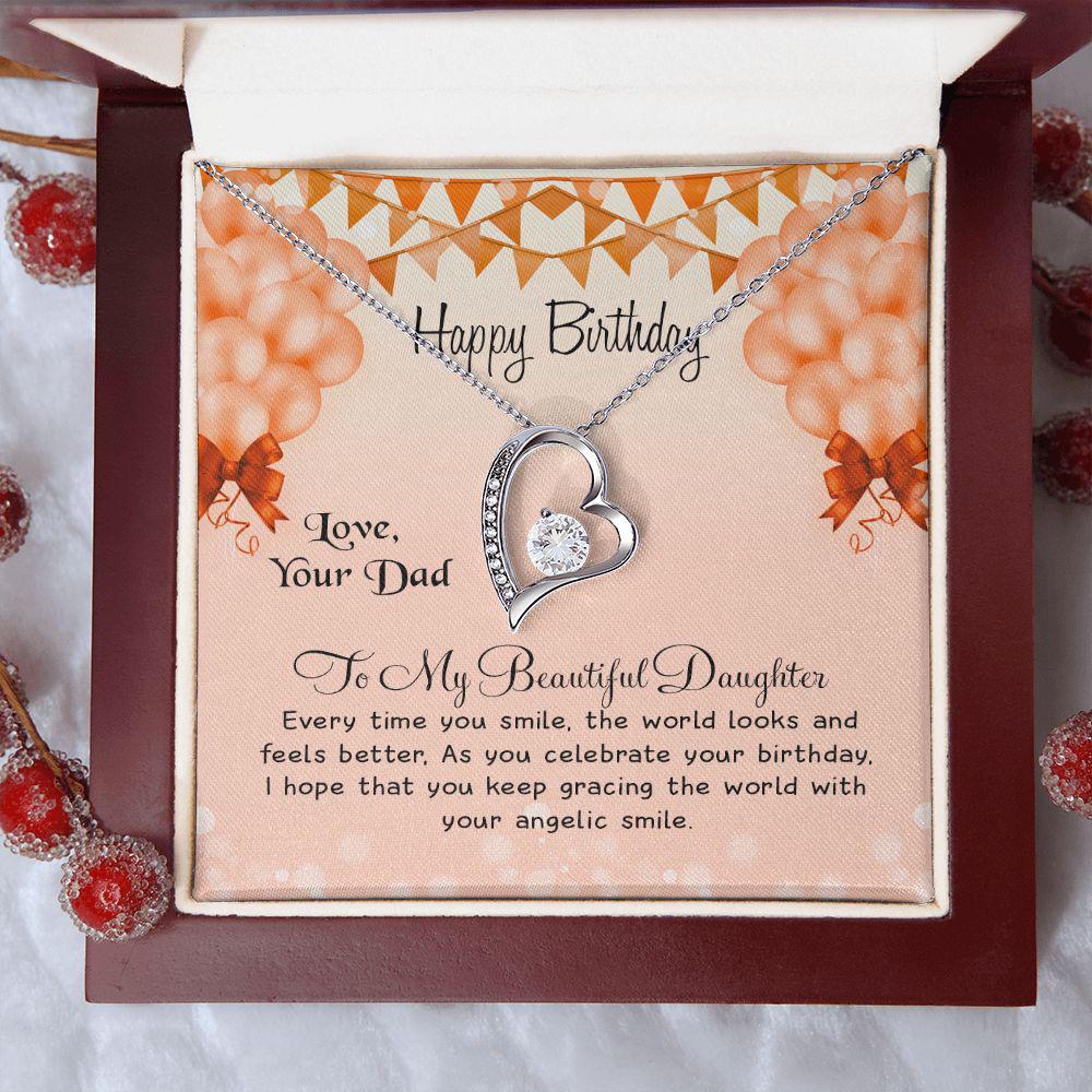 Happy Birthday To My Beautiful Daughter, Necklace With Message Card, For Daughter, For Daughter, From Dad To Daughter 222.jpg