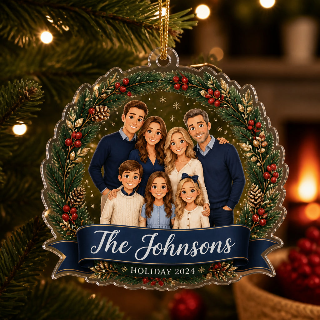 Custom Family Cartoon Portrait Laser-Cut Ornament - Personalized Laser Cut Custom Shape Ornament 223c0fd3-a93f-483e-a849-86f3fc1a38a5.jpg