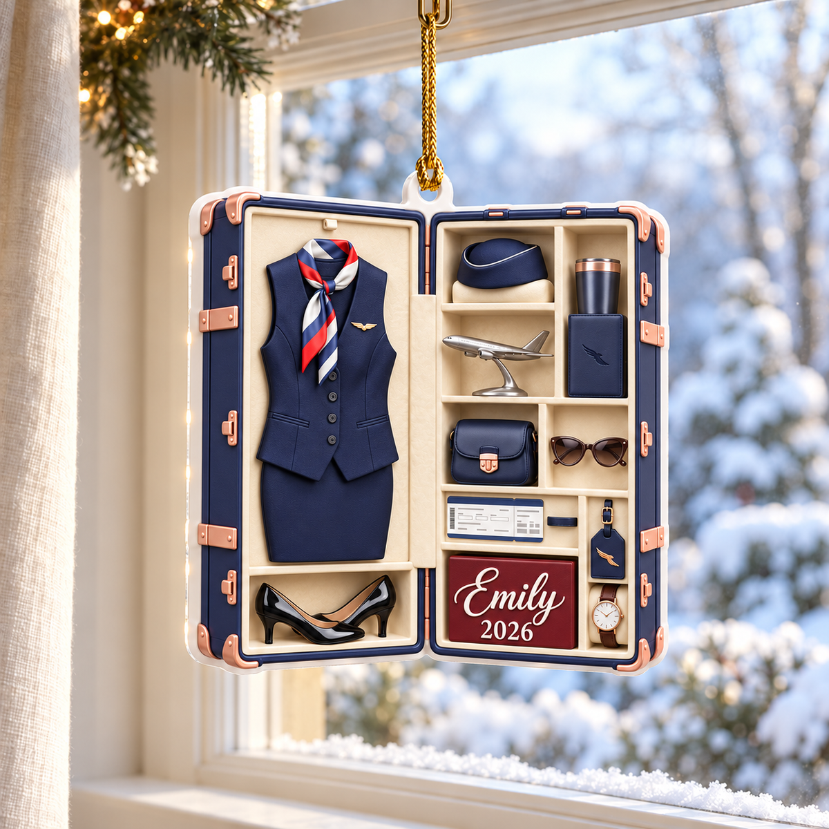 Personalized American Airlines Flight Attendant 3D Relief Ornament, Airline Crew Xmas Gift, Cabin Crew Travel Keepsake, Aviation Decor 225c6b05-4145-4c48-aa51-7e1d9116f5ba-81075796-4dd7-4c53-8ff6-528c43661107.png