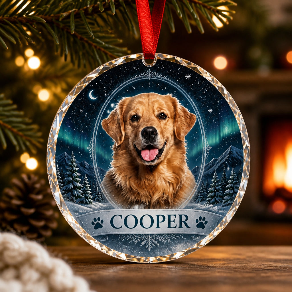 Custom Pet Photo Crystal Ornament – Winter Night Cameo - Personalized Crystal Ornament 22706194-6e52-4525-8252-b4ac1836782a.jpg