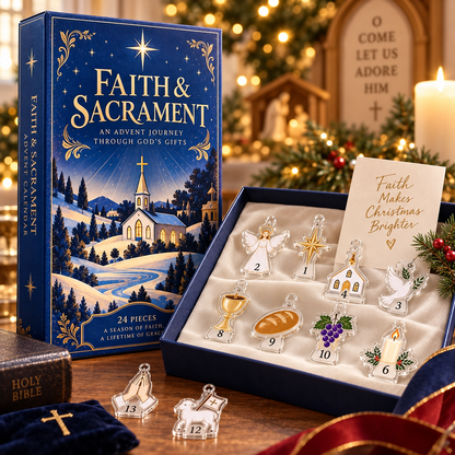 Christian Faith Advent Calendar, 24 Acrylic Hanging Tokens, Sacrament Gift, Religious Christmas Countdown, Church Decor 2299c2d1-d191-4760-aa35-fd96ca8dbaa7-99d9bd30-2507-404f-8eec-c6e32af257e6.png