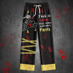 This Is My True Crime Watching Pajamas - Personalized Pajamas - Gift For Movie Lovers
