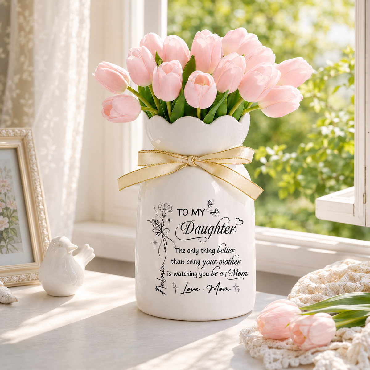 Mother Daughter Gift The Only Thing Better Than Being Your Mother, To My Daughter Flower Vase, Mothers Day Gift for Daughter, New Mom Gift