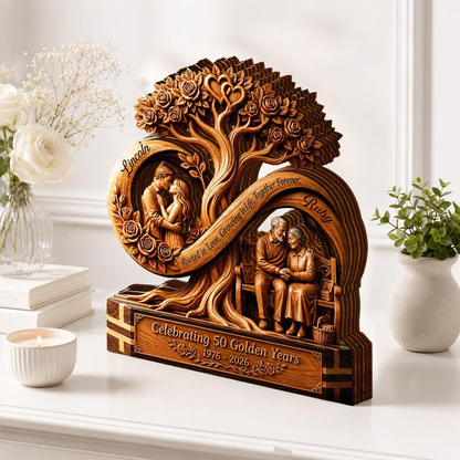 Personalized Infinity Tree Wooden Plaque, Custom 50th Wedding Anniversary Gift for Couples, 2D Printed Golden Anniversary Keepsake 22ad2ac1-40cf-4cfc-b2c6-c93d762917b2-d1.png