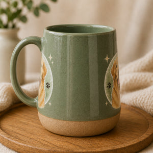 Custom Pet Portrait Pottery Mug – Hand-Drawn Photo-to-Art with Name - Personalized Pottery Mug 22c5dca0-d3ad-4f62-8671-f40a88431666.jpg