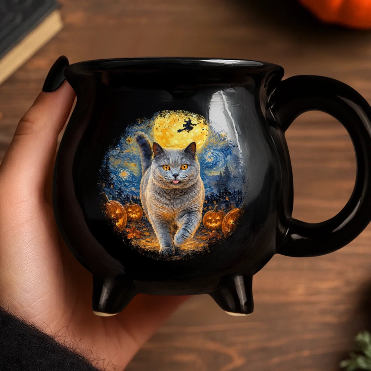 Custom Photo Starry Night Coffee Mug - Personalized Halloween Birthday Gifts For Dog Cat Lovers, Dog Dad And Mom, Cat Owners - Stay Spooky Stay Purrfect 22dbbf8f-3bd2-47fd-8d00-18b0fcdedd9e-4.jpeg