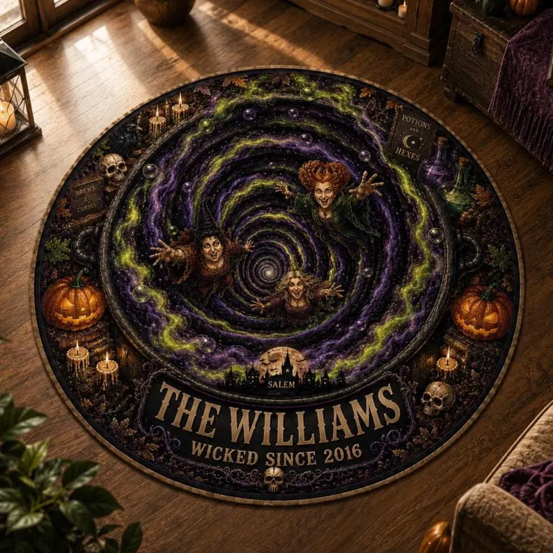 Personalized Halloween 3D Illusion Salem Witches Rug, Custom Hocus Pocus Floormat, Spooky Gothic Home Decor 22ddac5b-d351-4f6a-a937-2dd61cbe66af-fghfghhgfgf-4-.webp